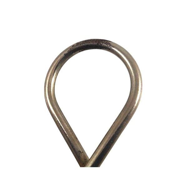 COPY - Vintage Faux Peridot Silver Tone 2.25" Shawl Tie Scarf Cloak Cross Twist… - Picture 4 of 8